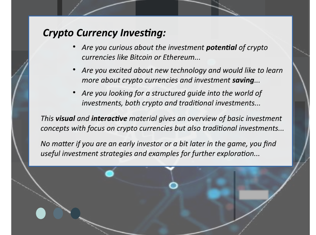 Crypto Currency Investing with AI